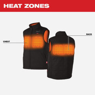 Milwaukee M12 AXIS Men's Black Cordless Heated Vest Kit  L
