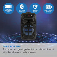 iLive Portable Wireless Bluetooth Tailgate Party Speaker