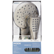 Moen Verso 8-Spray 1.75 GPM Combo Handheld Shower Head with Infiniti Dial  Spot Resist Brushed Nickel