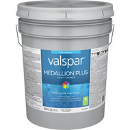 Valspar Medallion Plus Premium Paint & Primer Interior Flat Paint  Clear Base  5 Gal.