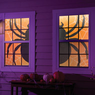 Evergreen Shadow Scapes Black Spider Window Shade (Set of 2)
