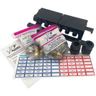 SharkBite 3/4 In. x 1/2 In. 12-Port Push-to-Connect Manifold with Brass Ball Shutoff Valves