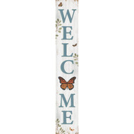 My Word! Welcome Monarch Butterfly 8 In. x 46.5 In. Porch Board