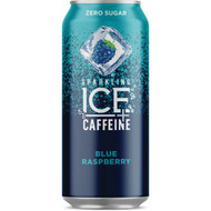 Talking Rain Sparkling Ice 16 Oz. Water + Caffeine  Blue Raspberry