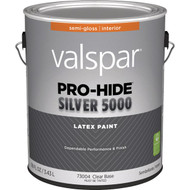 Valspar Pro-Hide Silver 5000 Latex Semi-Gloss Interior Wall Paint  Clear Base  1 Gal.