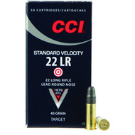 CCI 22 LR 40 Grain STD 40 LRN Rimfire Ammunition
