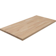 VT Industries CenterPointe 25 In. x 50 In. x 1.5 In. Unfinished Hevea Wood Butcher Block Countertop