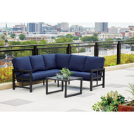 Outdoor Expressions 2-Piece Sectional Sofa Chat Set