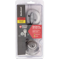 Kwikset 660 Mobile Home Single Cylinder Deadbolt with SmartKey  Satin Chrome