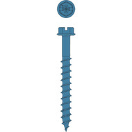 Simpson Strong-Tie Titen Turbo  1/4 in. x 2-1/4 in. Hex-Head Concrete and Masonry Screw  Blue (100-Qty)