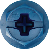Simpson Strong-Tie Titen Turbo  1/4 in. x 3-1/4 in. Hex-Head Concrete and Masonry Screw  Blue (100-Qty)