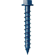 Simpson Strong-Tie Titen Turbo  1/4 in. x 1-3/4 in. Hex-Head Concrete and Masonry Screw  Blue (100-Qty)