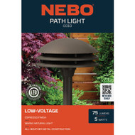 Nebo LED Espresso All-Weather Metal 75 Lm. Pagoda Style Landscape Path Light