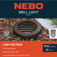 Nebo LED Espresso All-Weather Metal 500 Lm. Low Voltage Well Light