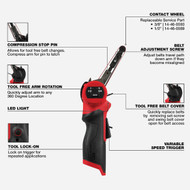 Milwaukee M12 FUEL Brushless 3/8 In. x 13 In. Cordless Bandfile (Tool Only)