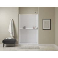 Sterling Traverse 34 In. x 72.25 In. Alcove Shower EnWalls  White