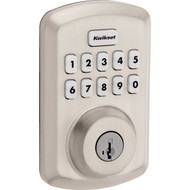 Kwikset Powerbolt 250 10-Button Keypad Electronic Deadbolt Door Lock  Satin Nickel