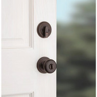 Kwikset Montara Handleset w/Juno Knob SmartKey  Venetian Bronze