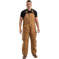 Berne Men's Medium Brown Duck Heritage Insulated Duck Bib Overalls