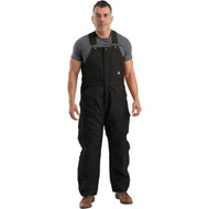 Berne Men's Large Black Heritage Insulated Duck Bib Overalls