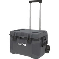 Igloo TrailMate 52 Quart 2-Wheeled Cooler  Carbonite