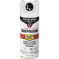 Rust-Oleum Stops Rust 12 Oz. Custom Spray 5 in 1 Semi-Gloss Spray Paint  White