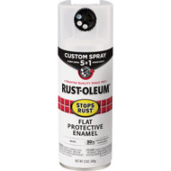 Rust-Oleum Stops Rust 12 Oz. Custom Spray 5 in 1 Flat Spray Paint  White