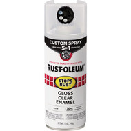 Rust-Oleum Stops Rust 12 Oz. Custom Spray 5 in 1 Gloss Spray Paint  Clear