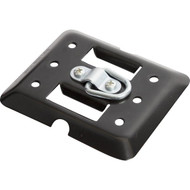 Erickson E-Track Plate Black with Center Flip Ring