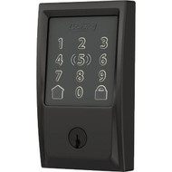 Encode Plus Smart WiFi Deadbolt with Century Trim in Matte Black