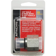 Apache 1/2 In. Male O-Ring x 1/2 In. Female Pipe Hydraulic Hose Adapter