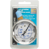 Apache 2.5 In. 5000 PSI Glycerine Filled Pressure Gauge