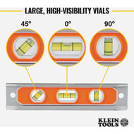 Klein 9 In. Aluminum Rare-Earth Magnet Torpedo Level