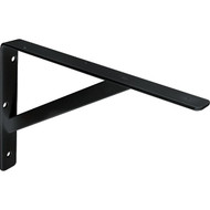 Knape & Vogt 208 Series 20 In. Black Super Duty L-Bracket