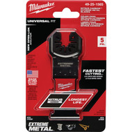 Milwaukee NITRUS CARBIDE 1-3/8 In. Extreme Metal Universal Fit OPEN-LOK Oscillating Blade (5-Pack)