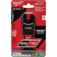 Milwaukee NITRUS CARBIDE 1-3/8 In. Extreme Materials Universal Fit OPEN-LOK Oscillating Blade (5-Pack)