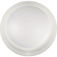 Satco Nuvo 7 In. White 60W Equivalent LED CCT-Selectable Disk Flush Mount Ceiling Light Fixture