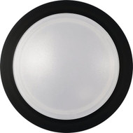Satco Nuvo 7 In. Black 60W Equivalent LED CCT-Selectable Disk Flush Mount Ceiling Light Fixture