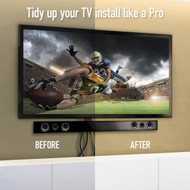 Legrand On-Q In-Wall TV Power & Cable Management Kit  White
