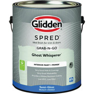 Glidden Spred Interior Grab-N-Go Paint + Primer Semi-Gloss Paint  Ghost Whisperer  1 Gal.