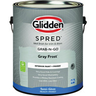 Glidden Spred Interior Grab-N-Go Paint + Primer Semi-Gloss Paint  Gray Frost  1 Gal.