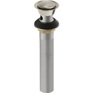 KOHLER Premium Brushed Nickel 1-1/4 In. Clicker Drain with Overflow