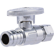 SharkBite 1/2 In. Barb x 3/8 In. Compression Straight PEX-A Stop Valve