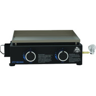 Pit Boss 2-Burner Black 18 000 BTU 265 Sq. In. LP Gas Outdoor Tabletop Griddle