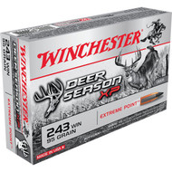 Winchester Ammo Deer Season XP .243 Win 95 Grain Extreme Point Centerfire Ammunition Cartridges