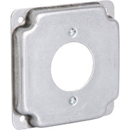 Southwire 1.719 In. Dia. Receptacle Steel Exposed Work Square Cover