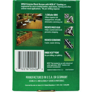SPAX 14 x 2-1/2 In. Flat Head T-30+ HCR-X (Exterior Rated) Deck Screw 1 Lb. (55-Count)