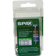 SPAX 6 x 1 In. Flat Head Unidrive (Combo Drive) Zinc (Interior) Wood Screw (40-Count)