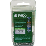 SPAX 6 x 1-1/4 In. Flat Head Unidrive (Combo Drive) Zinc (Interior) Wood Screw (35-Count)