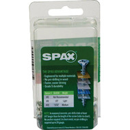 SPAX 8 x 1 In. Flat Head Unidrive (Combo Drive) Zinc (Interior) Wood Screw (30-Count)